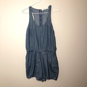 Denim-coloured romper